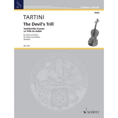 TARTINI GIUSEPPE - SONATA IN G MINOR - VIOLIN AND PIANO