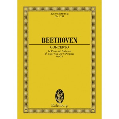 EULENBURG BEETHOVEN L.V. - CONCERTO EB MAJOR WOO 4 - PIANO AND ORCHESTRA