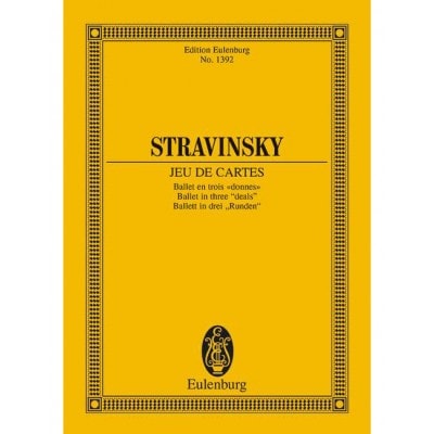 STRAVINSKY - JEU DE CARTES - ORCHESTRA