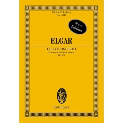 ELGAR EDWARD - CONCERTO E MINOR OP. 85 - CELLO AND ORCHESTRA