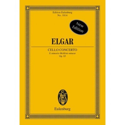 ELGAR - CONCERTO MI MINEUR OP. 85 - VIOLONCELLE ET ORCHESTRE