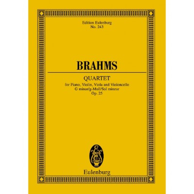  Brahms J. - Klavierquartett G-moll - Piano