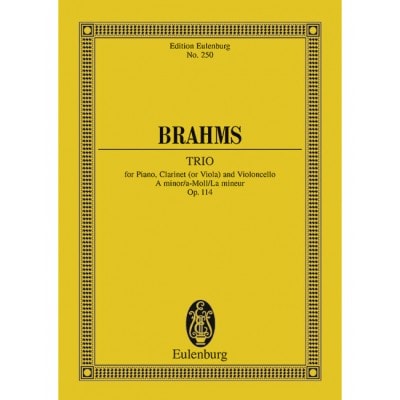  Brahms Johannes - Trio A Minor Op. 114 - Piano, Clarinet  And Cello