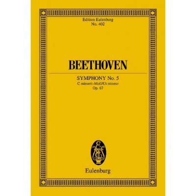 BEETHOVEN LUDWIG VAN - SYMPHONY NO 5 C MINOR OP 67 - ORCHESTRA