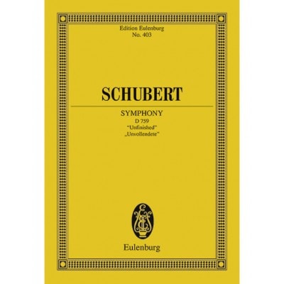 SCHUBERT - SINFONIE NO. 8 SI MINEUR D 759 - ORCHESTRE