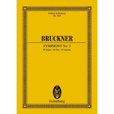 BRUCKNER ANTON - SYMPHONY N°5 - SCORE