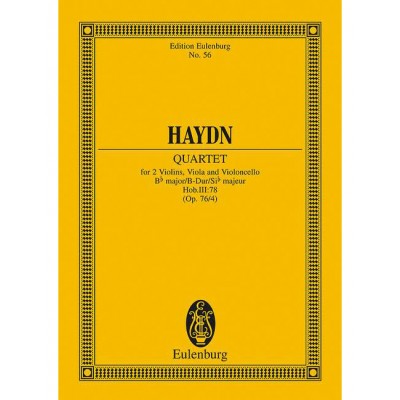  Haydn Joseph - String Quartet Bb Major, L