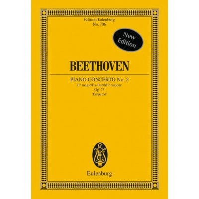 BEETHOVEN - CONCERTO NO. 5 MIB MAJEUR OP. 73 - PIANO ET ORCHESTRE