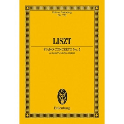 LISZT - PIANO CONCERT NO. 2 LA MAJEUR - PIANO ET ORCHESTRE