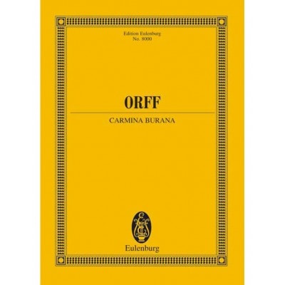 ORFF CARL - CARMINA BURANA - SOLOISTS (STBAR), MIXED CHOIR (SATB), CHILDREN'S CHOIR AND ORCHESTRA
