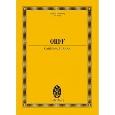 ORFF - CARMINA BURANA - SOLOISTS (STBAR), CHOEUR MIXTE (SATB), CHOEUR ENFANT ET ORCHESTRE