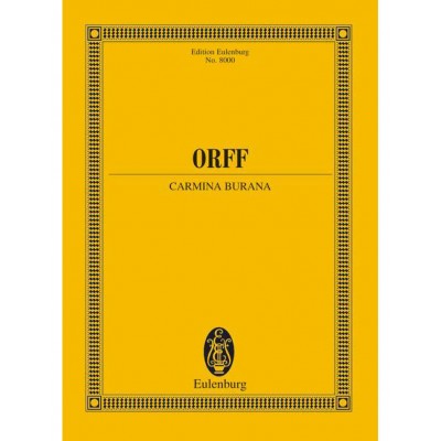 ORFF CARL - CARMINA BURANA - SOLOISTS (STBAR), MIXED CHOIR (SATB), CHILDREN'S CHOIR AND ORCHESTRA