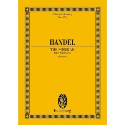 HÄNDEL - THE MESSIAH HWV 56 - 4 SOLO PARTS, CHOEUR ET ORCHESTRE