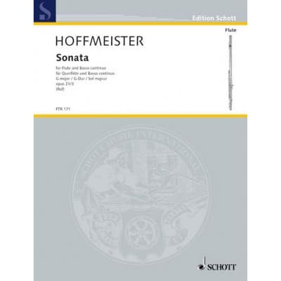 HOFFMEISTER - SONATA G MAJOR OP. 21/3 - FLUTE ET BASSO CONTINUO