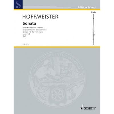 HOFFMEISTER F. A. - SONATA G MAJOR OP.21/3 - FLUTE & PIANO