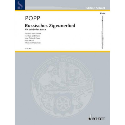 POPP W. - RUSSISCHES ZIGEUNERLIED OP. 462/2 - FLUTE ET PIANO