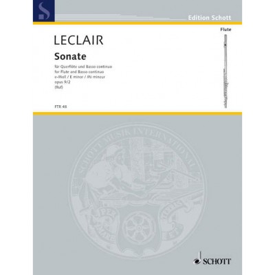 LECLAIR JEAN-MARIE - SONATE MI MINEUR - FLUTE & PIANO