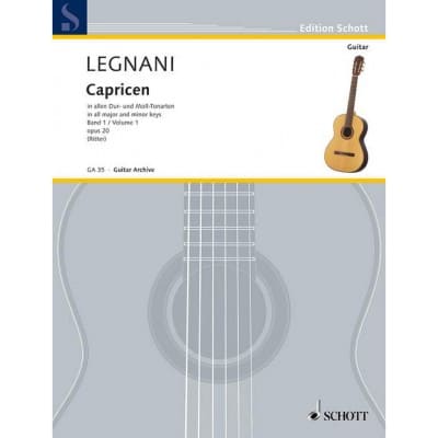 SCHOTT LEGNANI - CAPRICEN OP. 20 - GUITARE