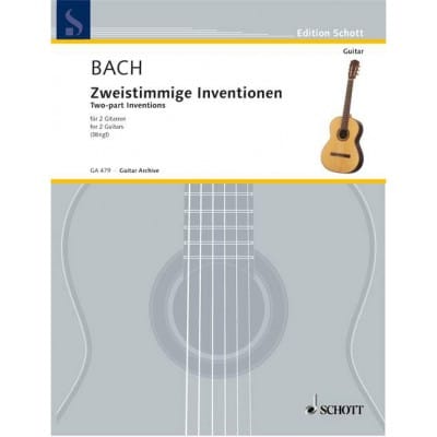 BACH J.S. - ZWEISTIMMIGE INVENTIONEN (STINGL) - 2 GUITARES