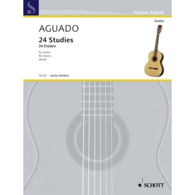 AGUADO - 24 STUDIES - GUITARE