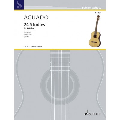 SCHOTT AGUADO DIONISIO - 24 STUDIES - GUITAR