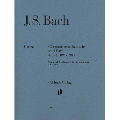 BACH J.S. - CHROMATIC FANTASY AND FUGUE D MINOR BWV 903 AND 903A(WITHOUT FINGERINGS)
