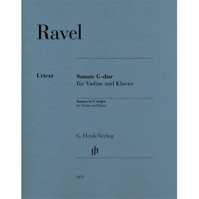 RAVEL - SONATE G-DUR - VIOLON ET PIANO