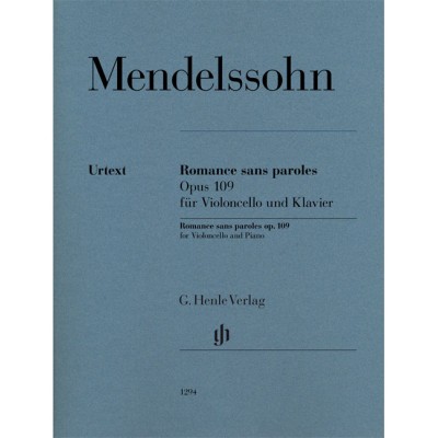  Mendelssohn F. - Romance Sans Paroles Op.109 - Violoncelle and Piano