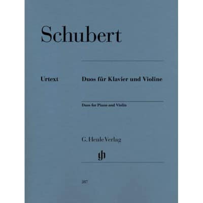 SCHUBERT - DUOS POUR PIANO ET VIOLON - PIANO ET VIOLON