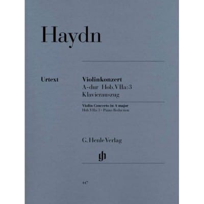 HAYDN - CONCERTO POUR VIOLON ET ORCHESTRE EN LA MAJEUR HOB. VIIA:3 - VIOLON ET ORCHESTRE