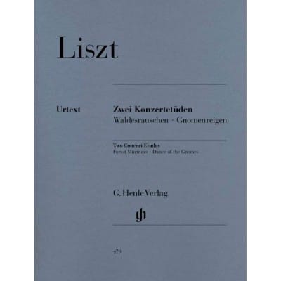 LISZT - DEUX ETUDES DE CONCERT - PIANO