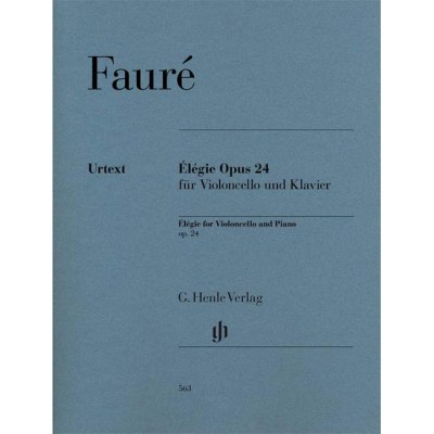 HENLE VERLAG FAURE GABRIEL - ELEGIE OP. 24 - VIOLONCELLE ET PIANO