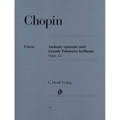 CHOPIN F. - ANDANTE SPINATO AND GRANDE POLONAISE BRILLANTE E FLAT MAJOR OP. 22
