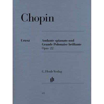CHOPIN - ANDANTE SPINATO ET GRANDE POLONAISE BRILLANTE EN MI BÉMOL MAJEUR OP. 22 - PIANO