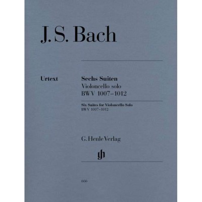 BACH J.S. - 6 SUITES FOR VIOLONCELLO SOLO BWV 1007-1012