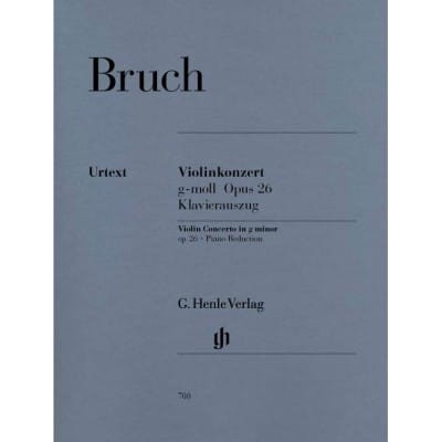 BRUCH - CONCERTO POUR VIOLON SOL MINEUR OP. 26 - VIOLON ET ORCHESTRE