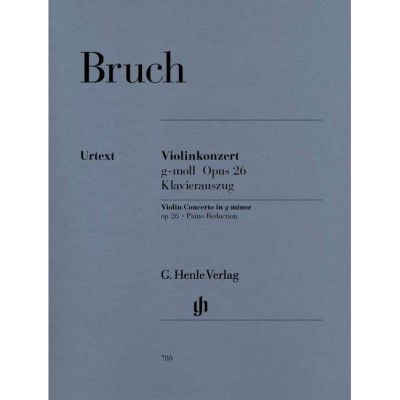 HENLE VERLAG Bruch - Concerto Pour Violon Sol Mineur Op. 26 - Violon et Orchestre