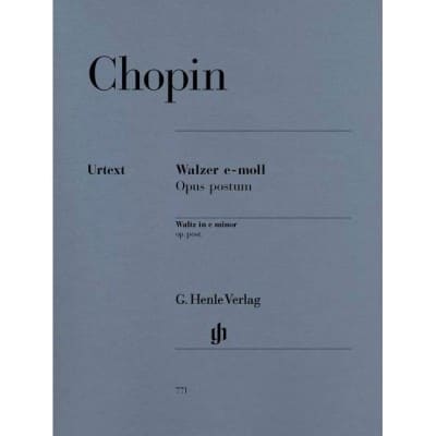 CHOPIN F. - WALTZ E MINOR OP. POST.
