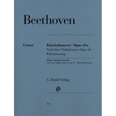BEETHOVEN L.V. - PIANO CONCERTO D MAJOR OP.61A THE VIOLIN CONCERTO OP. 61