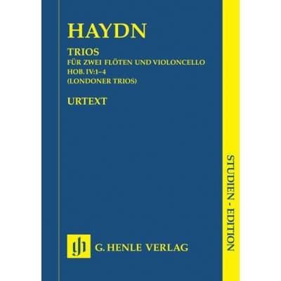 HAYDN J. - TRIOS FOR TWO FLUTES AND VIOLONCELLO HOB. IV:1-4 (LONDON TRIOS)