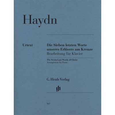 HAYDN JOSEPH - THE SEVEN LAST WORDS OF CHRIST - ARRANGEMENT FOR PIANO