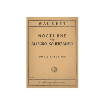 GAUBERT P. - NOCTURNE & ALLEGRO SCHERZANDO - FLUTE & PIANO