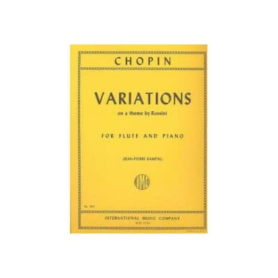 CHOPIN F. - VARIATIONS SUR UN THEME DE ROSSINI - FLUTE ET PIANO