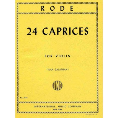 RODE J.P.J. - CAPRICES - VIOLON