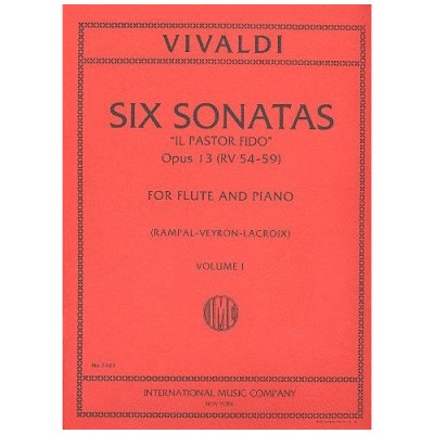 IMC VIVALDI A. - SIX SONATAS VOL. 1 - FLUTE ET PIANO