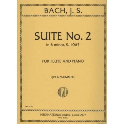  Bach J.s. - Suite N°2 Si Mineur - Flûte Et Piano 