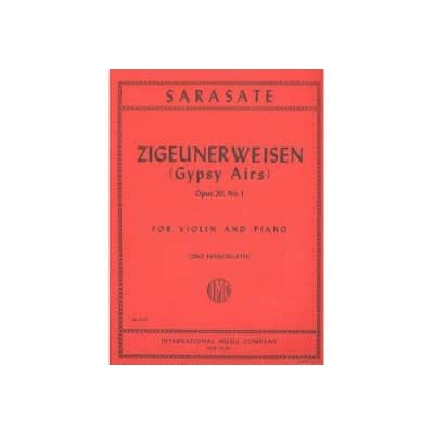SARASATE P. - ZIGEUNERWEISEN OP.20/1 - VIOLON & PIANO
