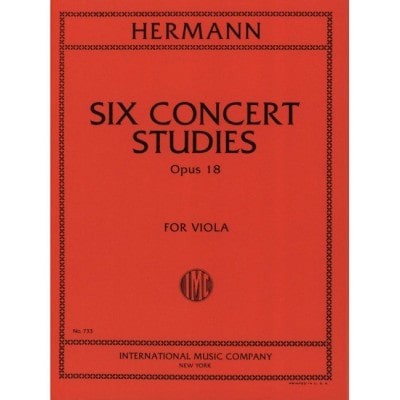 HERMANN H. - SIX CONCERT STUDIES OP18 S - ALTO
