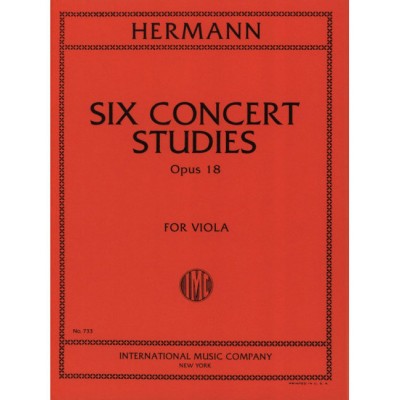 HERMANN - SIX CONCERT STUDIES OP.18 - ALTO