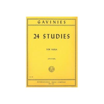 GAVINIES PIERRE - 24 ETUDES - ALTO (SPITZNER)